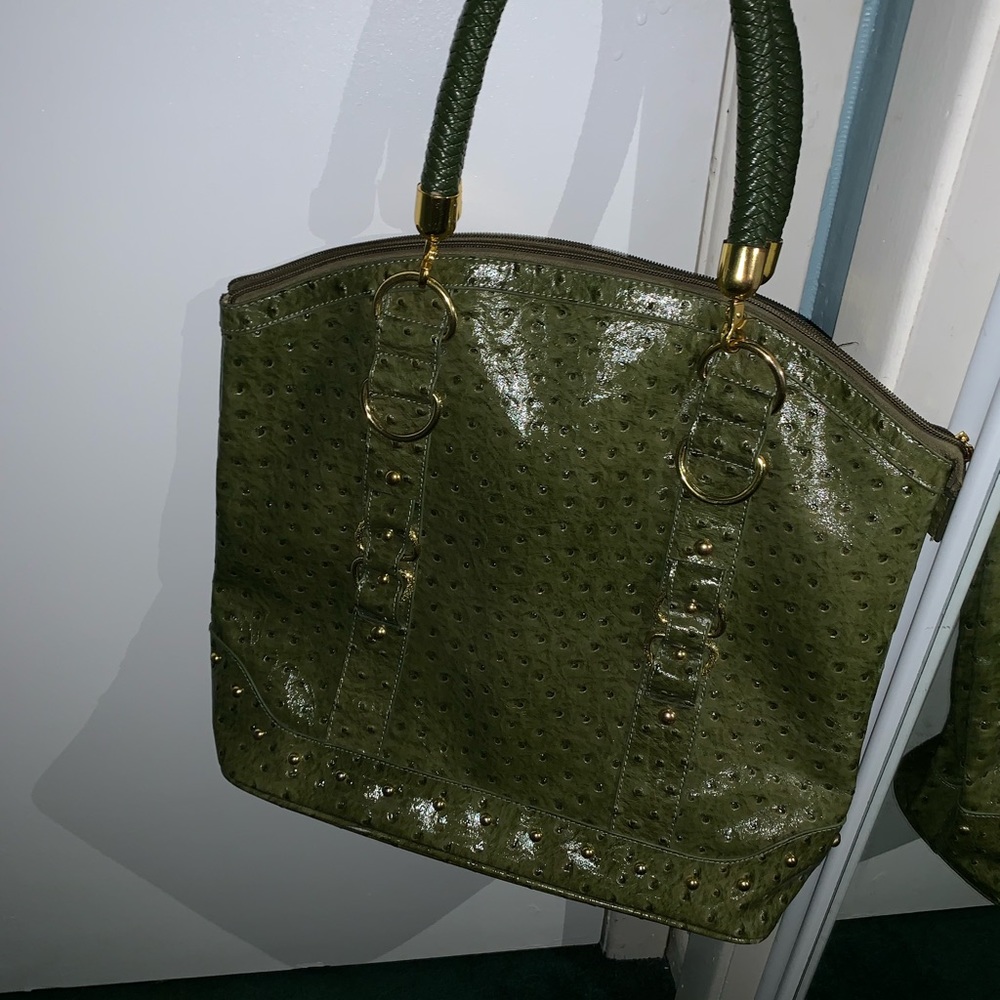 Large green purse
